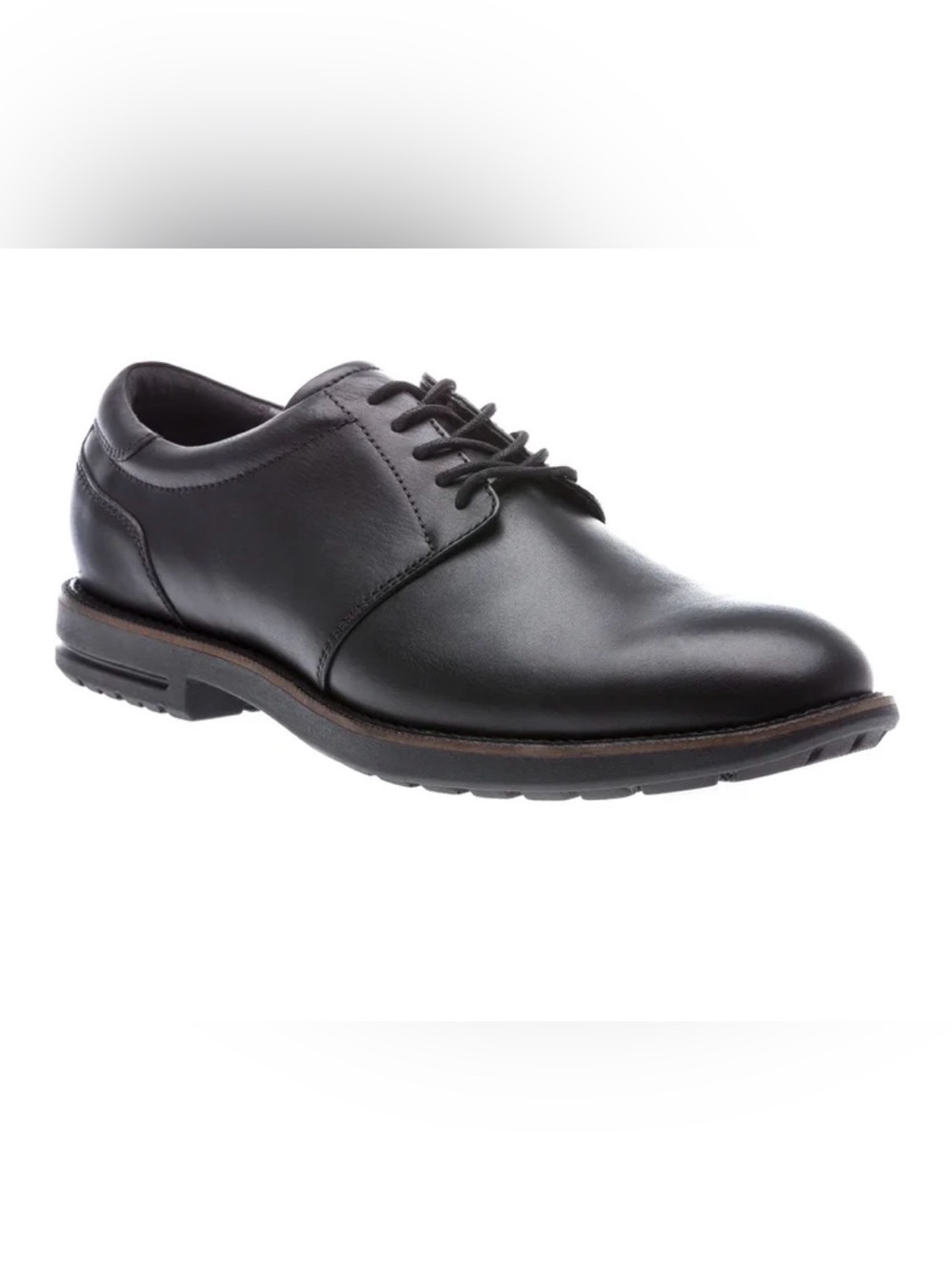 Abeo Men's Black Leather Oxford: Oscar